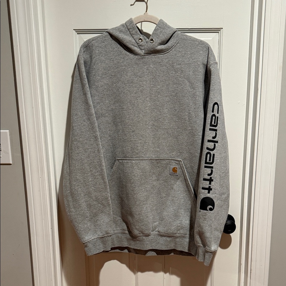 Carhartt Grey Loose Fit Hoodie Men’s Size Medium